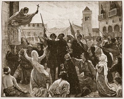 St. Bernard Preaching the Second Crusade, Illustration from 